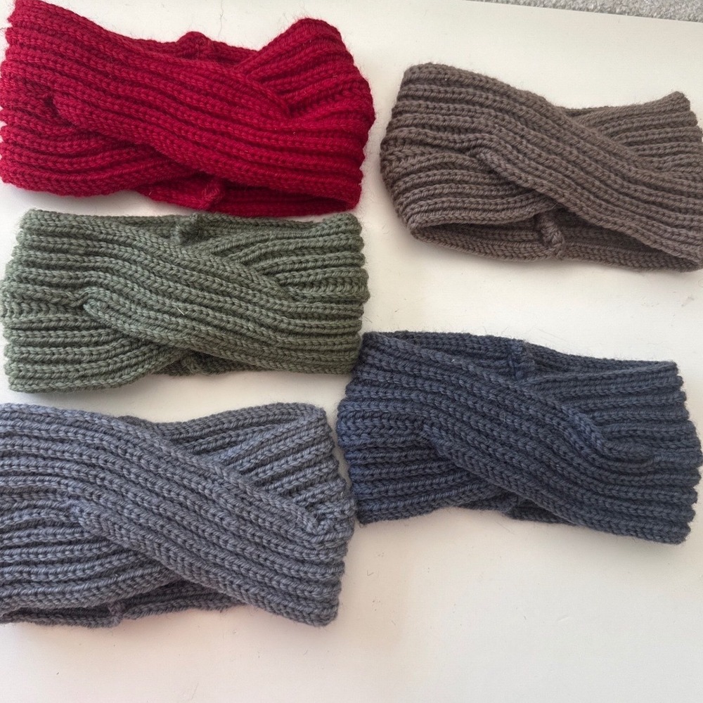 Winter Headbands for Women Knit Wide Headband Winter Warm Ear Muff S/5 NWOT